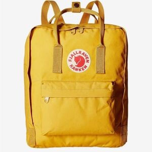 Fjallraven Kanken Backpack Bag in Ochre Yellow
